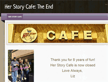 Tablet Screenshot of herstorycafe.com
